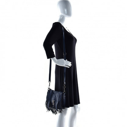 Proenza Schouler Lambskin Fringe PS1 Crossbody Pouch Midnight 3 of 13