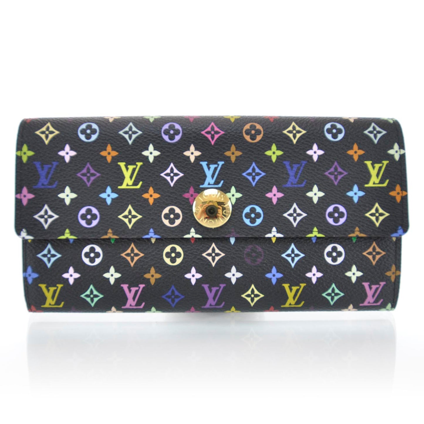 Monogram Multicolor Sarah Wallet Black