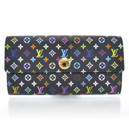 Louis Vuitton Monogram Multicolor Sarah Wallet Black 1 of 8