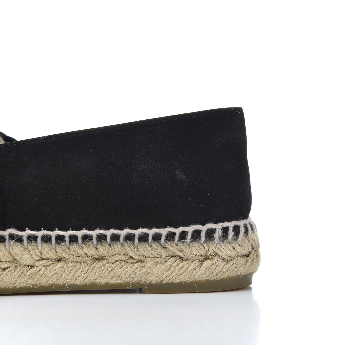 Suede Camellia CC Espadrilles 37 Black