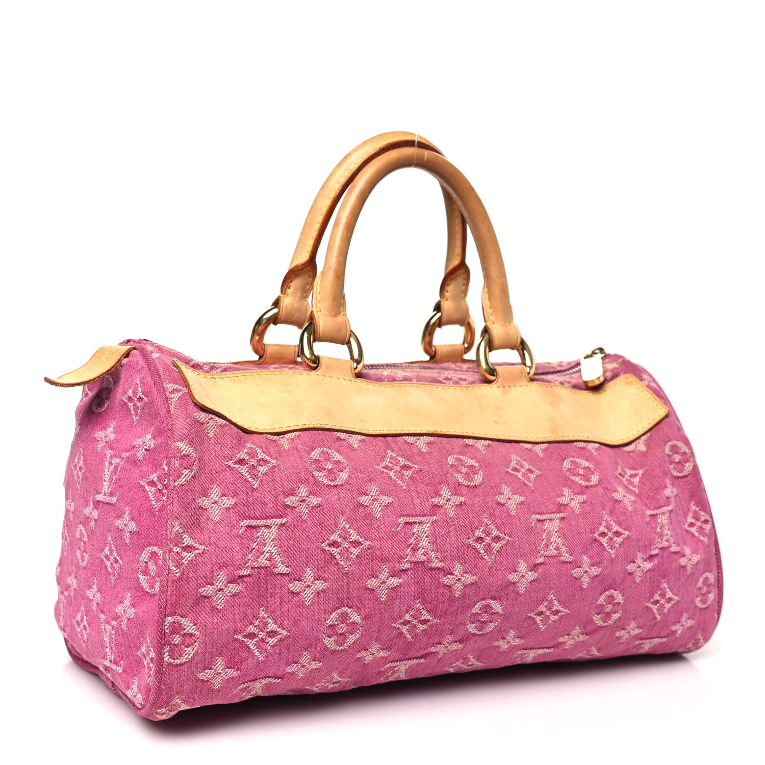 Louis Vuitton Monogram Denim Neo Speedy Fuchsia 3 of 11