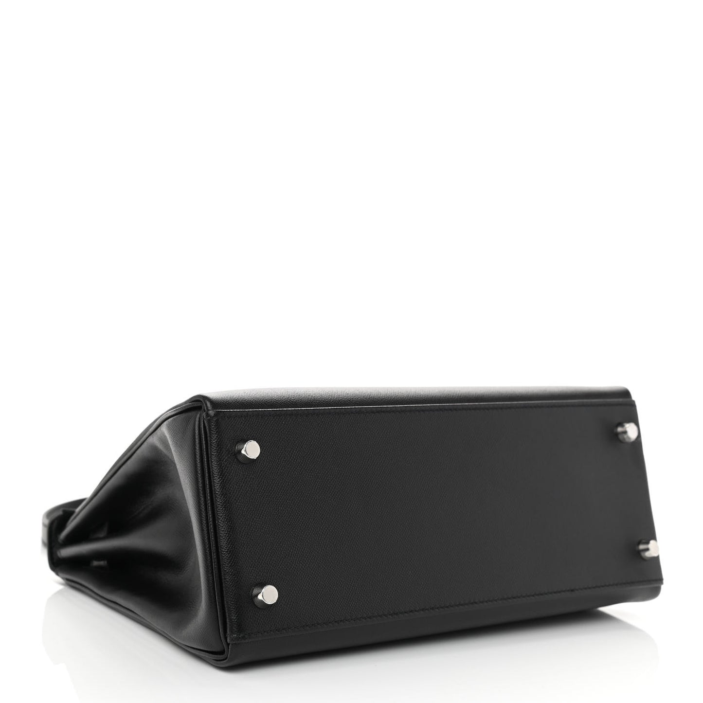 Madame Calfskin Kelly Retourne 28 Black