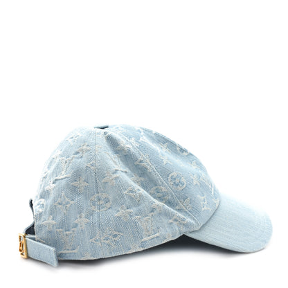 Louis Vuitton Monogram Denim Cap L Blue 6 of 8