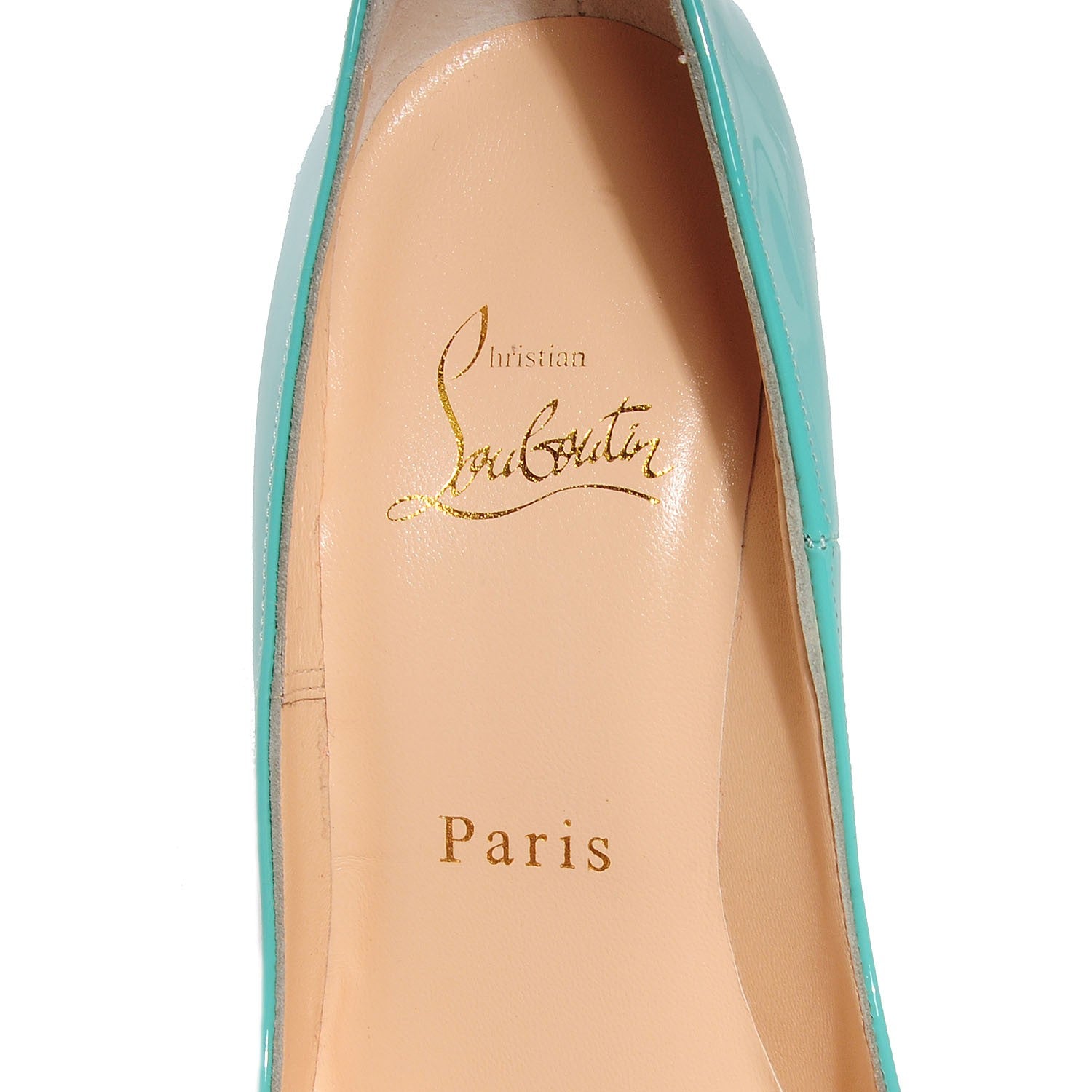 Christian Louboutin Patent So Kate 120 Pumps 35 Aquamarine 7 of 7