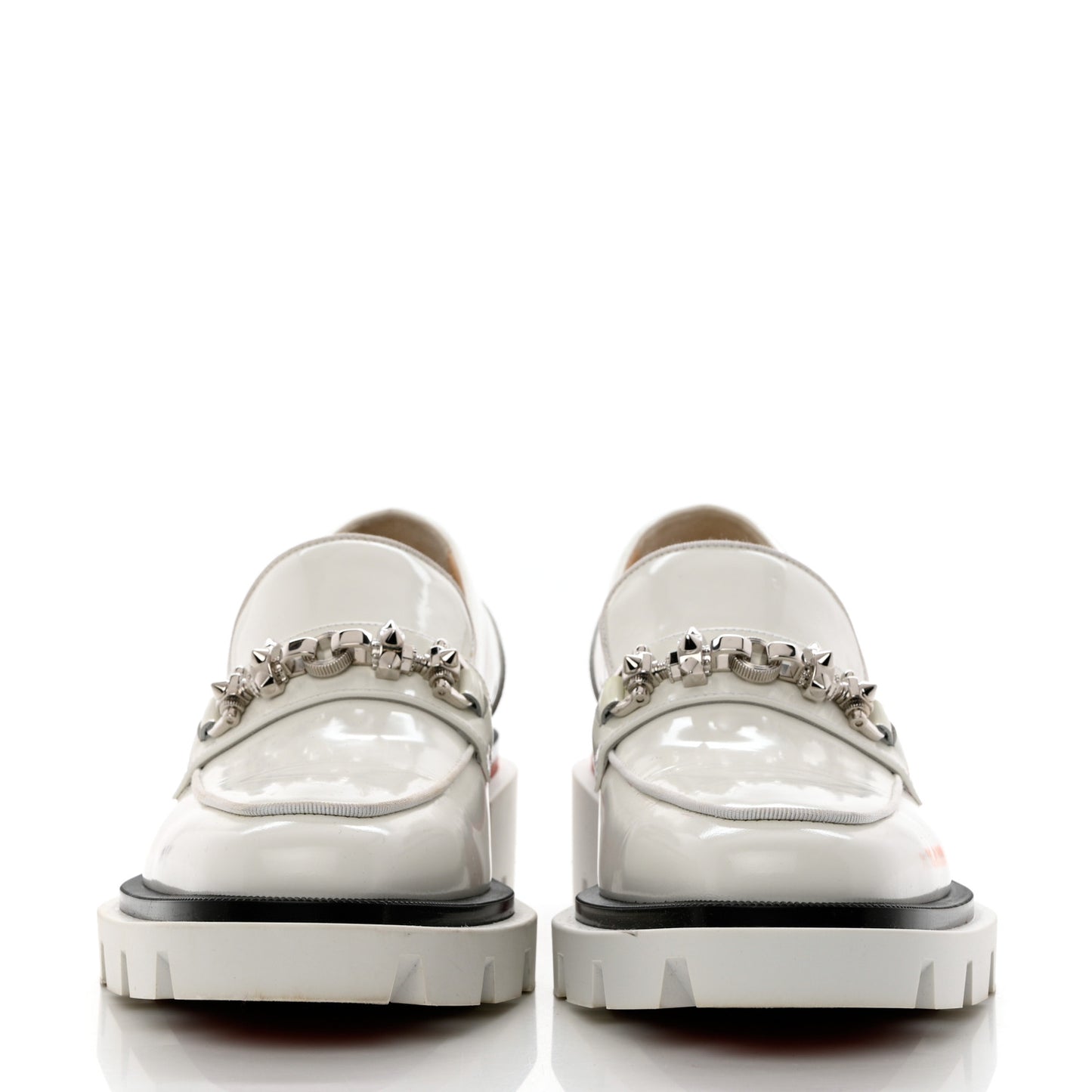 Calfskin Abrasivato Womens Maxiswing Flats 40 White