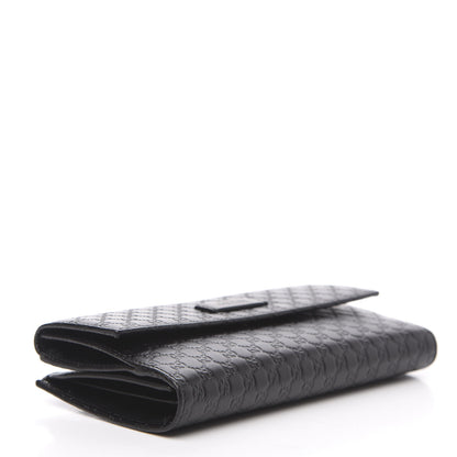 Gucci Microguccissima Continental Flap Wallet Black 3 of 9