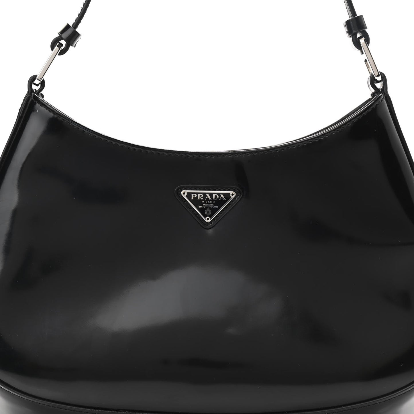 Spazzolato Cleo Shoulder Bag Black