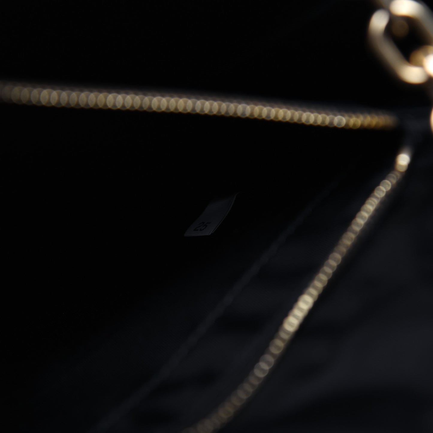 Tessuto Nylon Chain Shoulder Bag Black