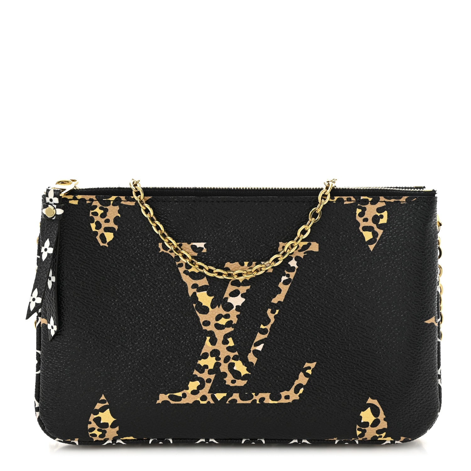 Louis Vuitton Monogram Giant Jungle Pochette Double Zip Black 1 of 11
