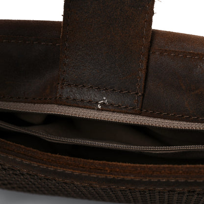 Chanel Calfskin Stitched Large Highlander Messenger Brown 14 of 16