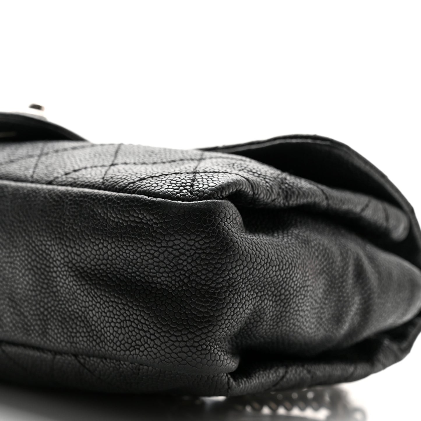 Caviar Quilted Medium Simply CC Flap Black