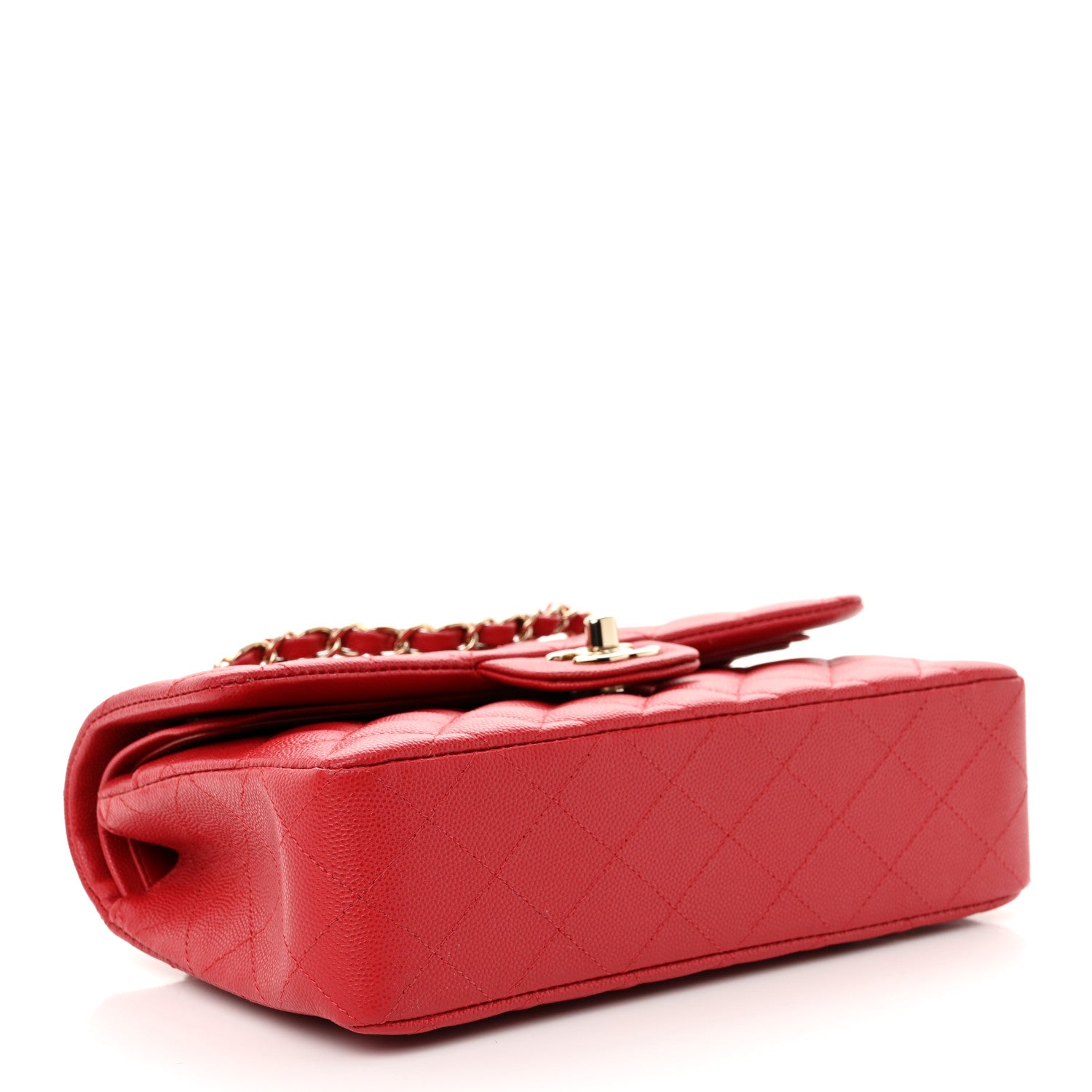 Chanel Caviar Quilted Small Double Flap Red 4 of 11