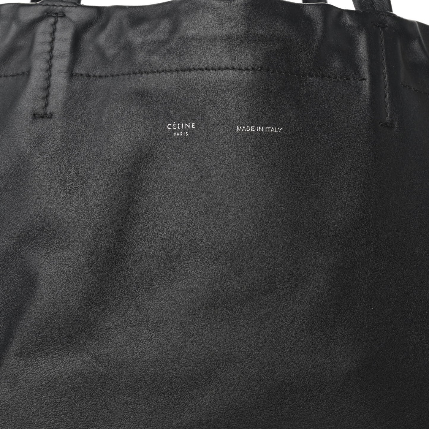 Smooth Calfskin Small Coulisse Cabas Black