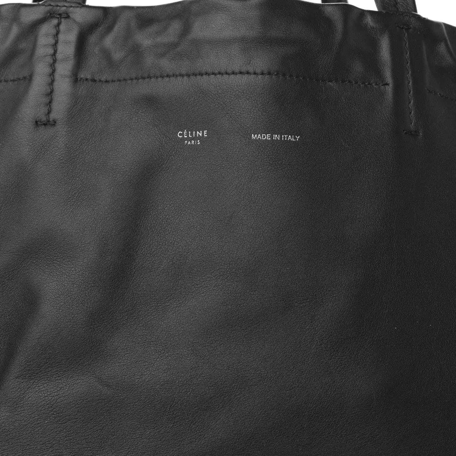 Celine Smooth Calfskin Small Coulisse Cabas Black 8 of 11