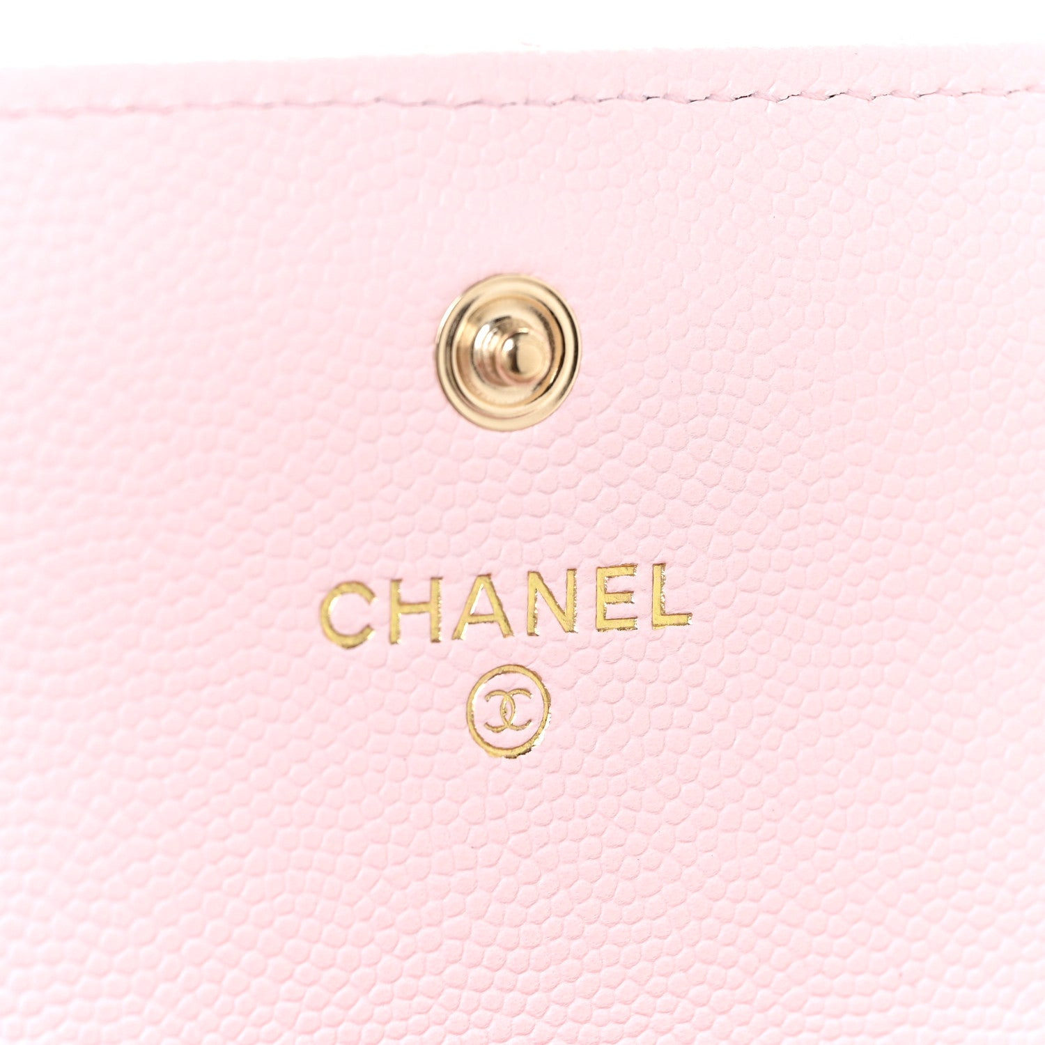 Chanel Caviar Quilted Crystal CC Large Gusset Flap Wallet Pink 6 of 11