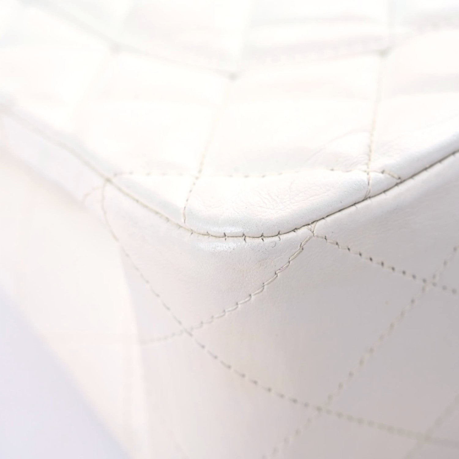 Chanel Lambskin Quilted Jumbo Single Flap White 6 of 24