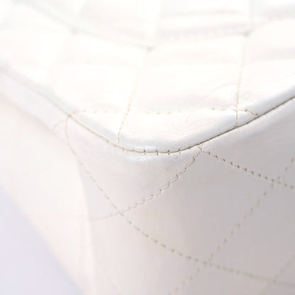 Chanel Lambskin Quilted Jumbo Single Flap White 6 of 24