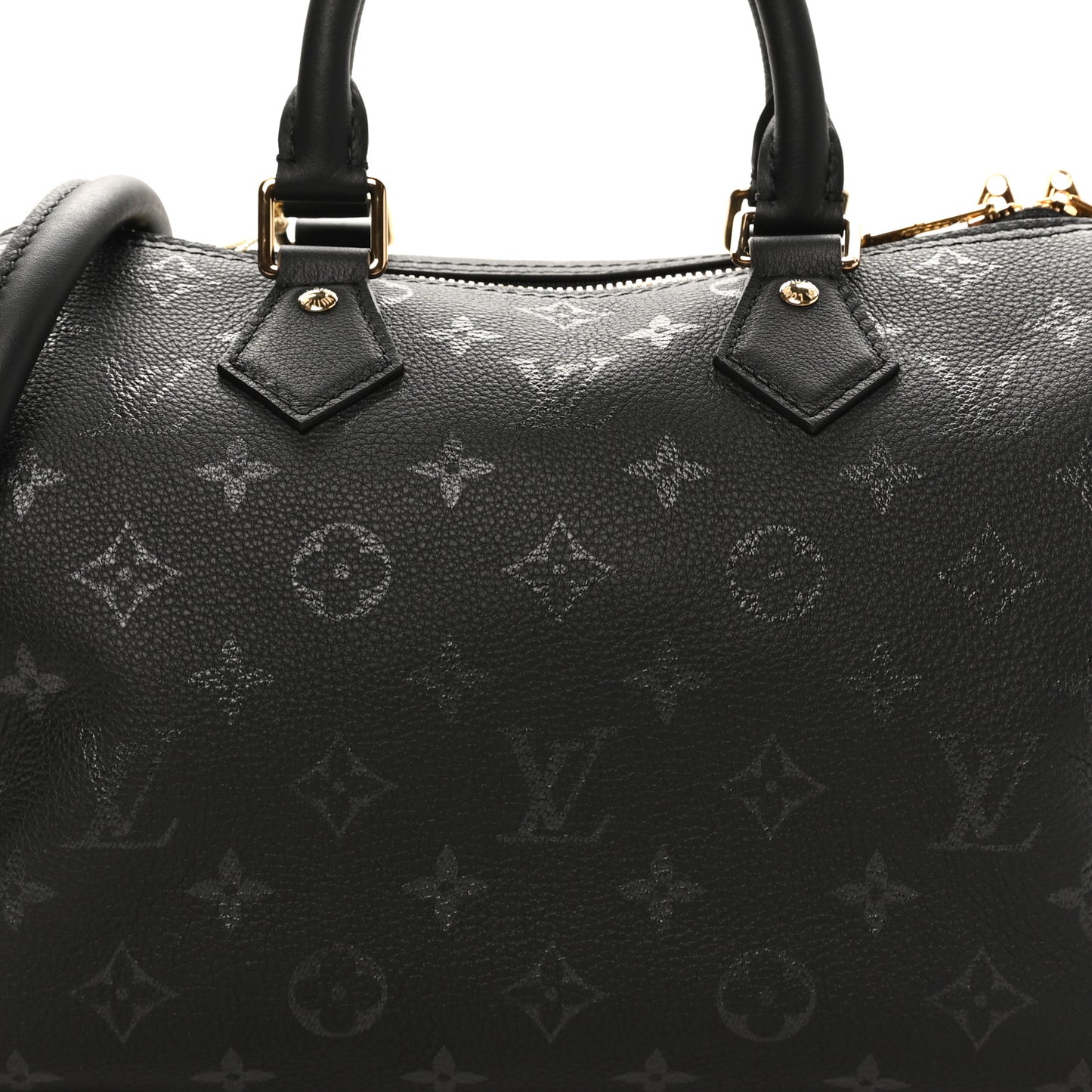 Calfskin Monogram LV Bliss Speedy Bandouliere 25 Black