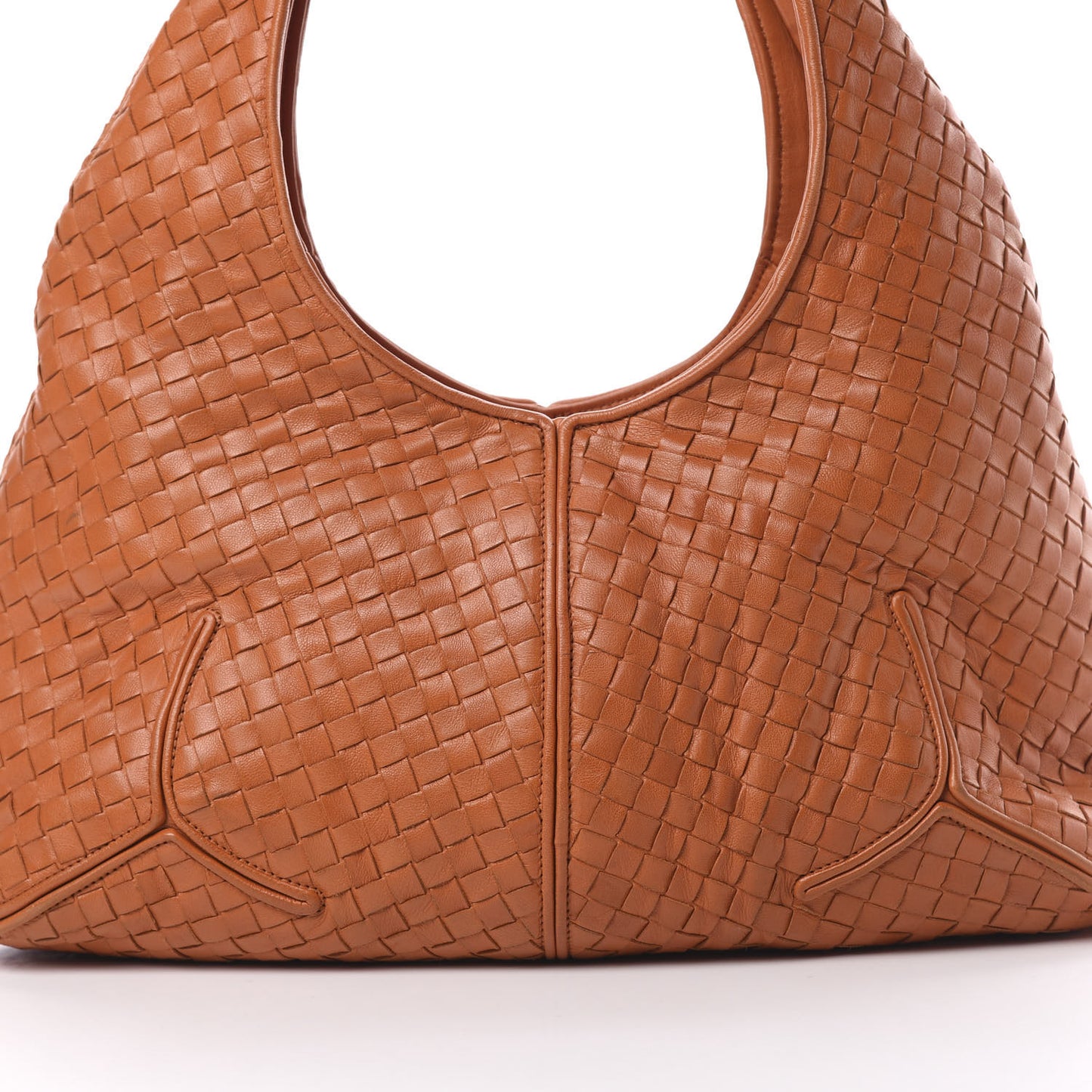 Nappa Intrecciato Ball Hobo Orange