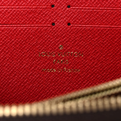 Louis Vuitton Damier Ebene Clemence Wallet Cherry 6 of 7