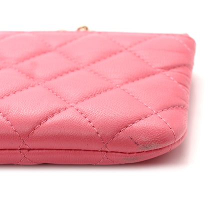 Chanel Lambskin Quilted Small Casino Cosmetic Case Pink 7 of 8