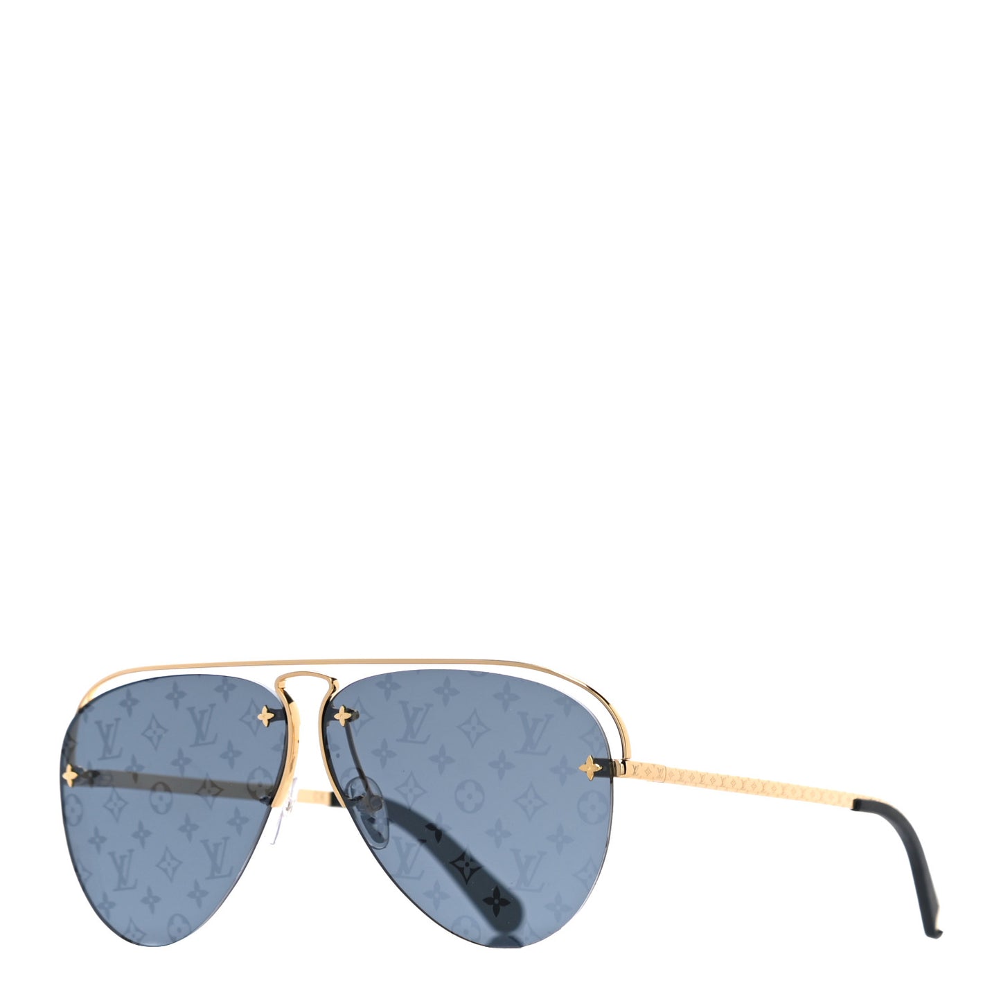 Metal Monogram Grease Sunglasses Z1172W Gold