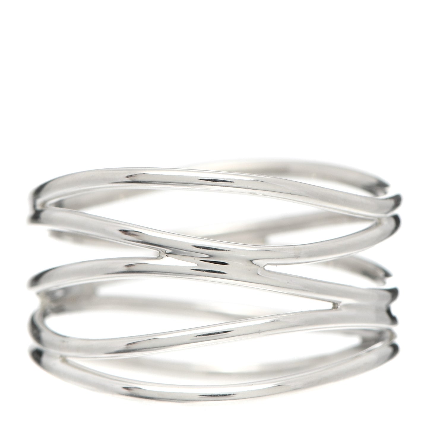 Sterling Silver Elsa Peretti 5 Row Wave Ring 58 8.25