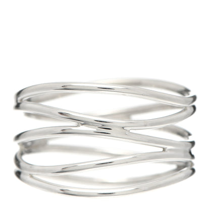 Tiffany Sterling Silver Elsa Peretti 5 Row Wave Ring 58 8.25 3 of 4