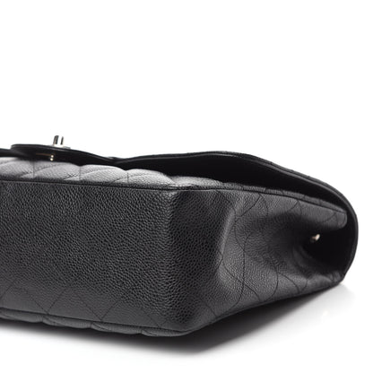Chanel Caviar Quilted Jumbo Single Flap Black 8 of 17