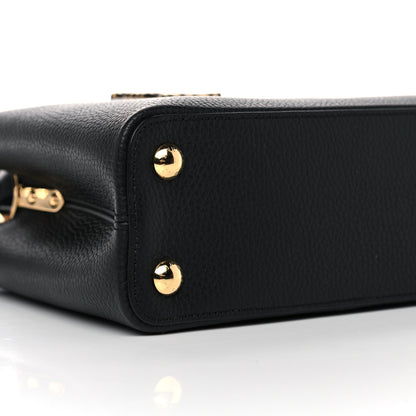 Louis Vuitton Taurillon Capucines Leopard BB Black 7 of 9