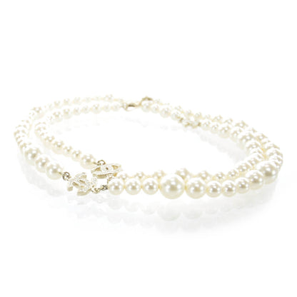 Chanel Crystal CC Pearl Necklace 1 of 6