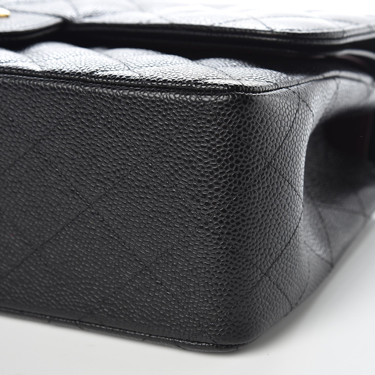 Chanel Caviar Quilted Jumbo Double Flap Black 9 of 10