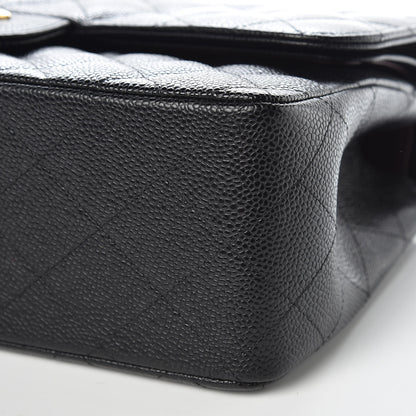 Chanel Caviar Quilted Jumbo Double Flap Black 9 of 10
