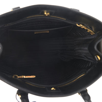 Prada Saffiano Lux Small Parabole Tote Black 5 of 12