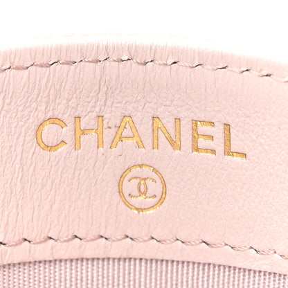 Chanel Caviar Quilted Chevron Boy Card Holder Light Purple 6 of 13