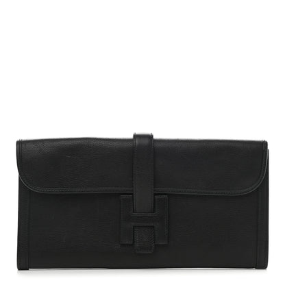 Hermes Turillon Clemence Jige Elan 29 Clutch Black 1 of 7