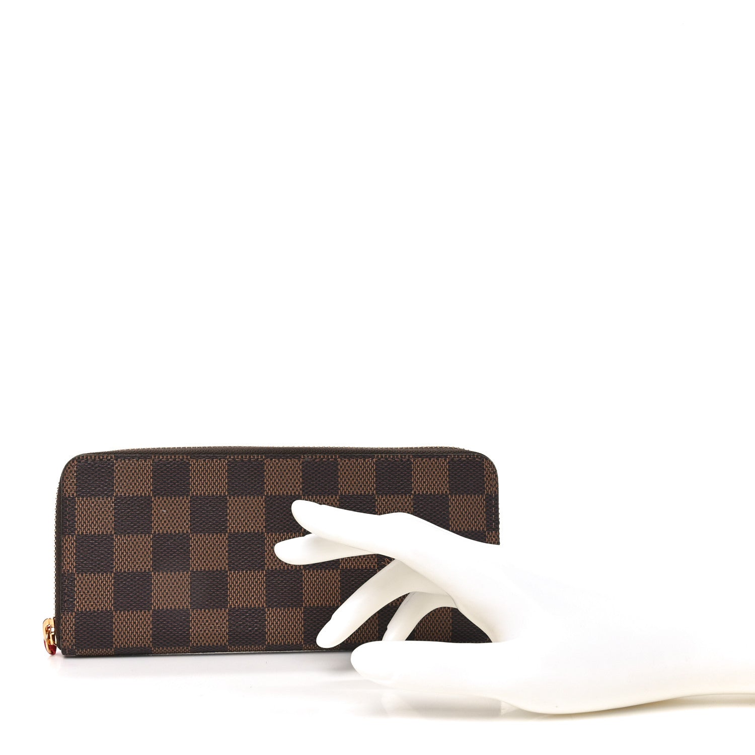 Louis Vuitton Damier Ebene Clemence Wallet Cherry 2 of 6