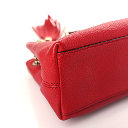 Gucci Pebbled Calfskin Small Soho Chain Shoulder Bag Tabasco Red 8 of 9