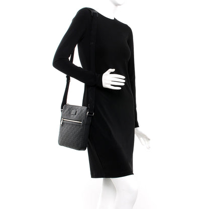 Gucci Guccissima Signature Small Messenger Bag Black 2 of 8