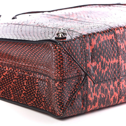 Balenciaga Elaphe Papier Ledger Tote Red 9 of 10