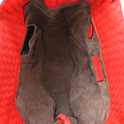 Bottega Veneta Nappa Intrecciato Ruffle Tote Red 5 of 14