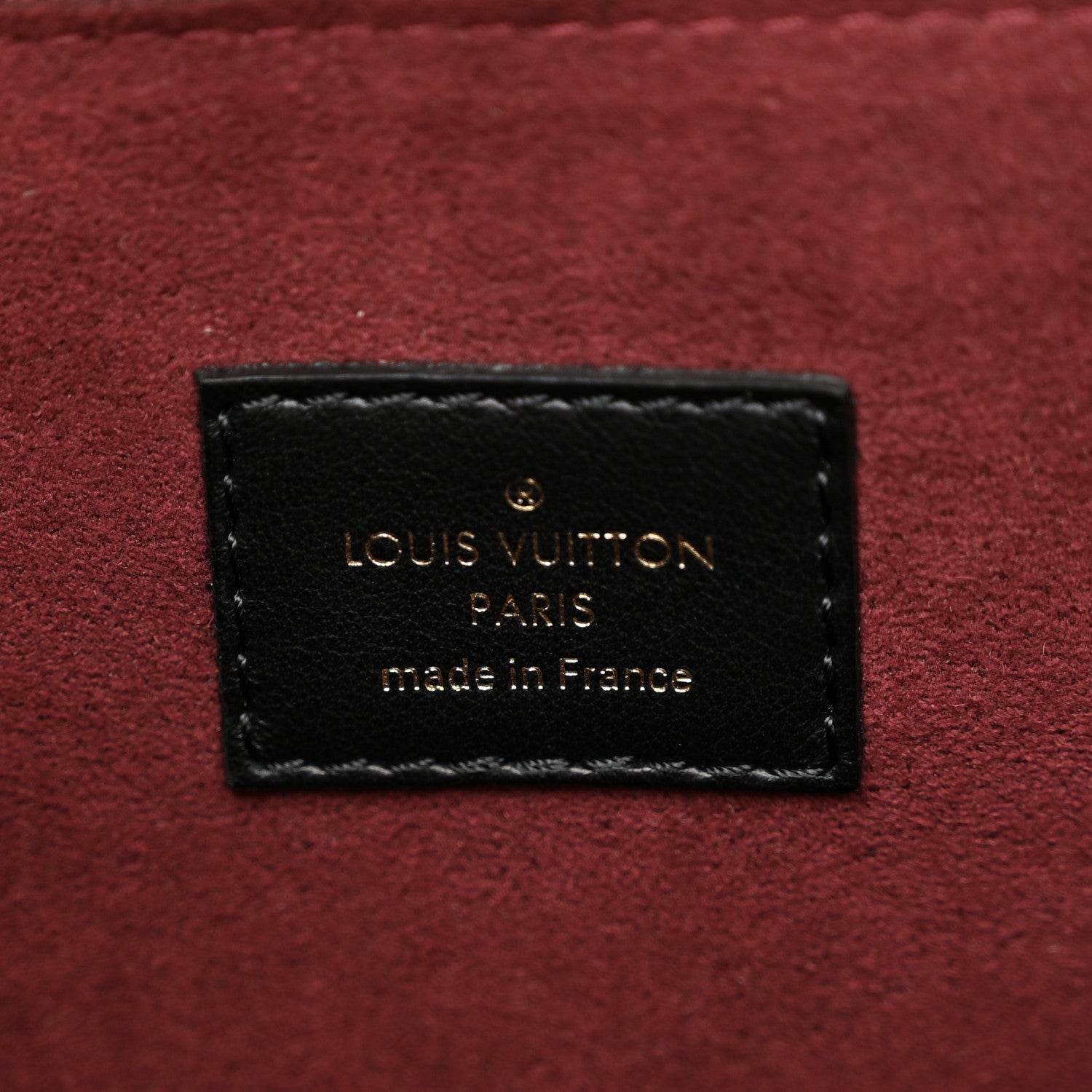 Louis Vuitton Calfskin Monogram On My Side MM Burgundy 6 of 10