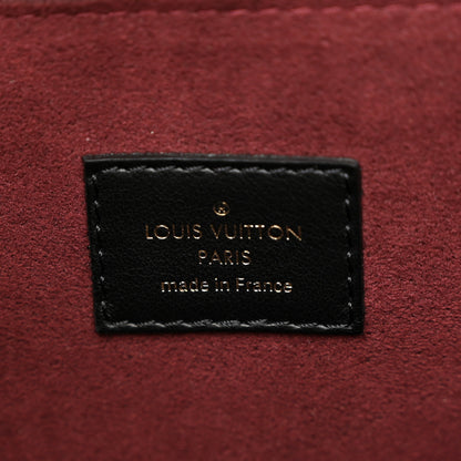 Louis Vuitton Calfskin Monogram On My Side MM Burgundy 6 of 10