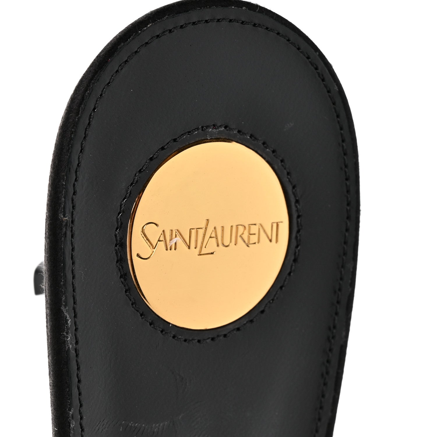 Saint Laurent Satin Crepe Dakota 50 Slingback Pumps 40.5 Black 8 of 9