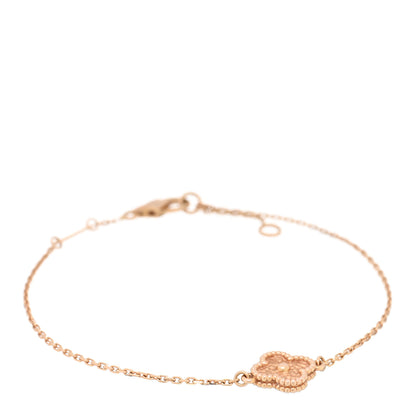 Van Cleef & Arpels 18K Rose Gold Sweet Alhambra Bracelet 1 of 3