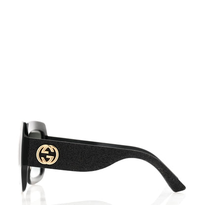 Gucci Square Frame GG0102S Sunglasses Glitter Black 3 of 9