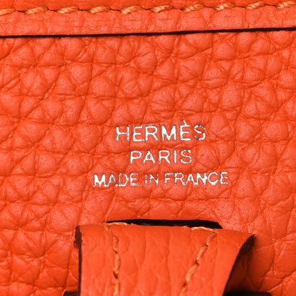 Hermes Taurillon Clemence Evelyne TPM Orange 6 of 12
