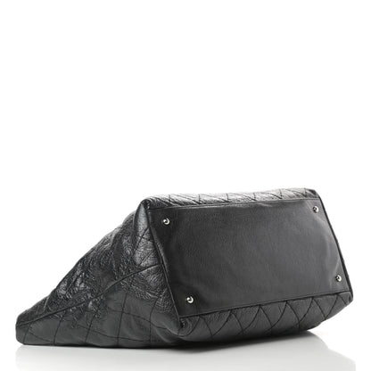 Chanel Glazed Calfskin Large On The Road Tote Black 4 of 12