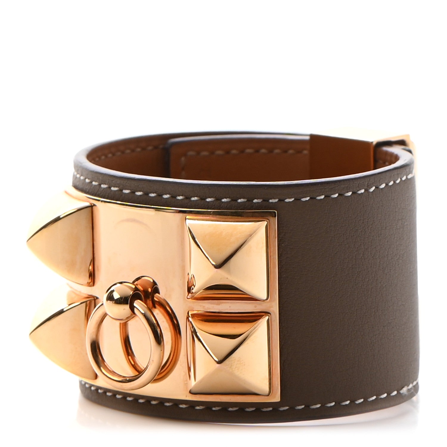 Hermes Swift Collier De Chien CDC Bracelet T2 Etoupe 1 of 13