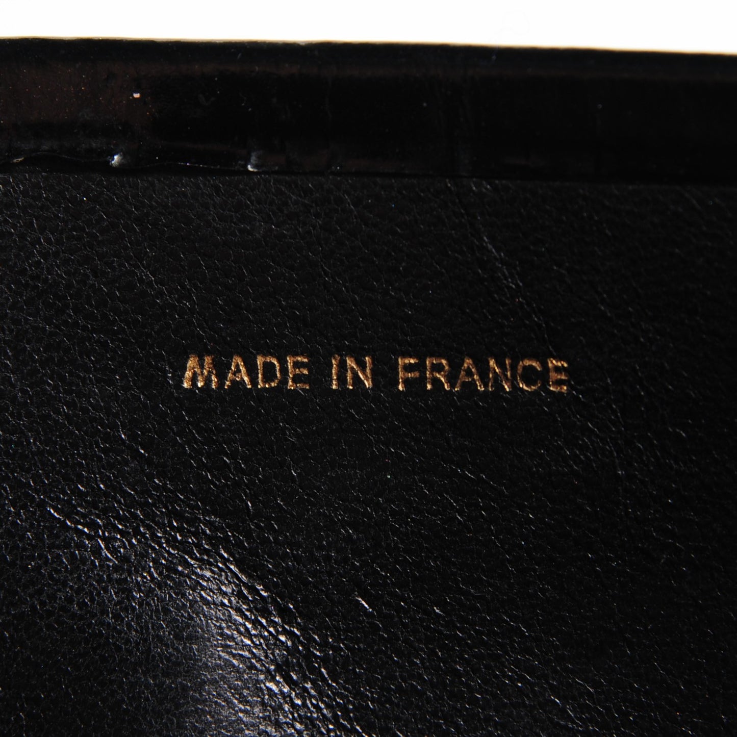 Patent Small Single Flap Black
